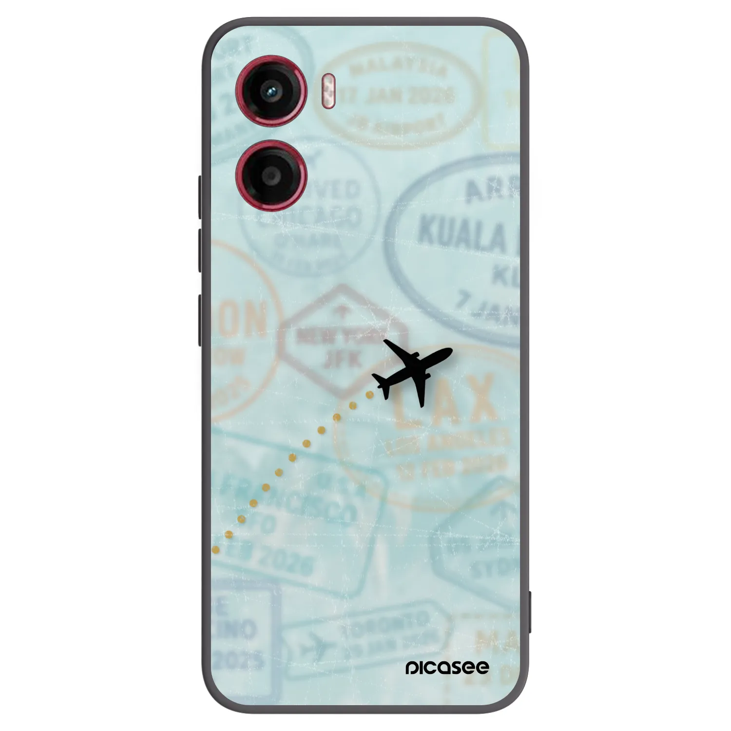 Picasee fekete szilikon tok az alábbi mobiltelefonokra Motorola Moto G05 - FLIGHT PATH