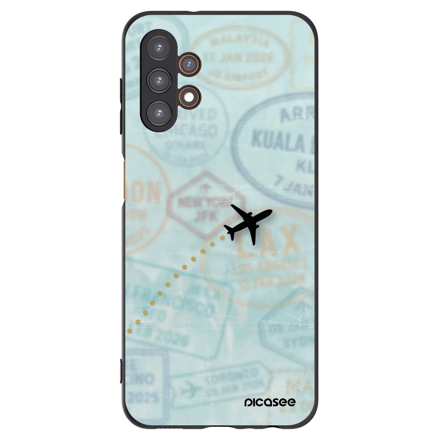 Picasee fekete szilikon tok az alábbi mobiltelefonokra Samsung Galaxy A13 5G - FLIGHT PATH