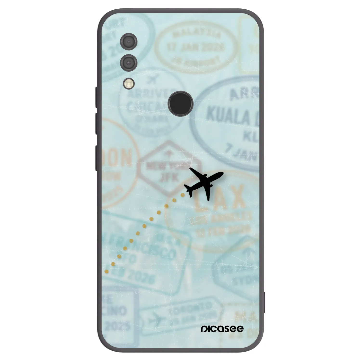 Picasee fekete szilikon tok az alábbi mobiltelefonokra Xiaomi Redmi 7 - FLIGHT PATH