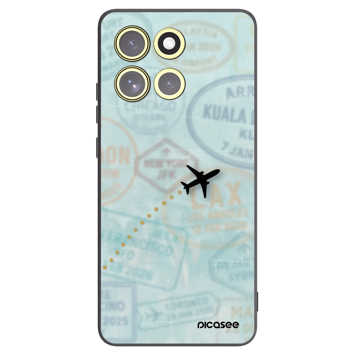Picasee fekete szilikon tok az alábbi mobiltelefonokra Motorola Moto G86 5G - FLIGHT PATH