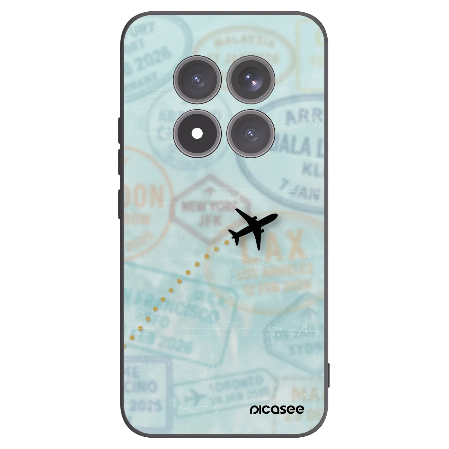 Picasee fekete szilikon tok az alábbi mobiltelefonokra Xiaomi Redmi Note 15 Pro+ - FLIGHT PATH