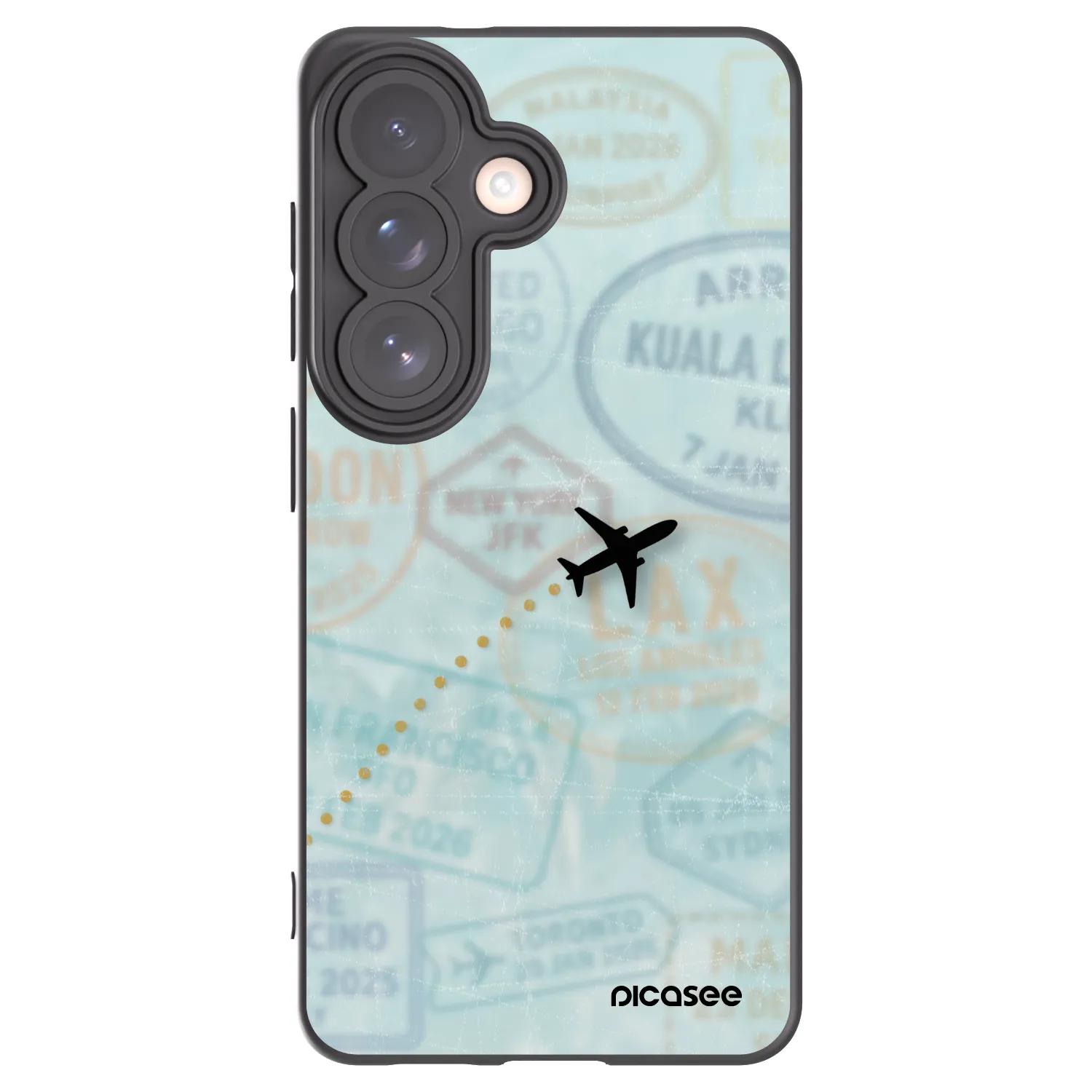 Picasee fekete szilikon tok az alábbi mobiltelefonokra Samsung Galaxy S26 - FLIGHT PATH