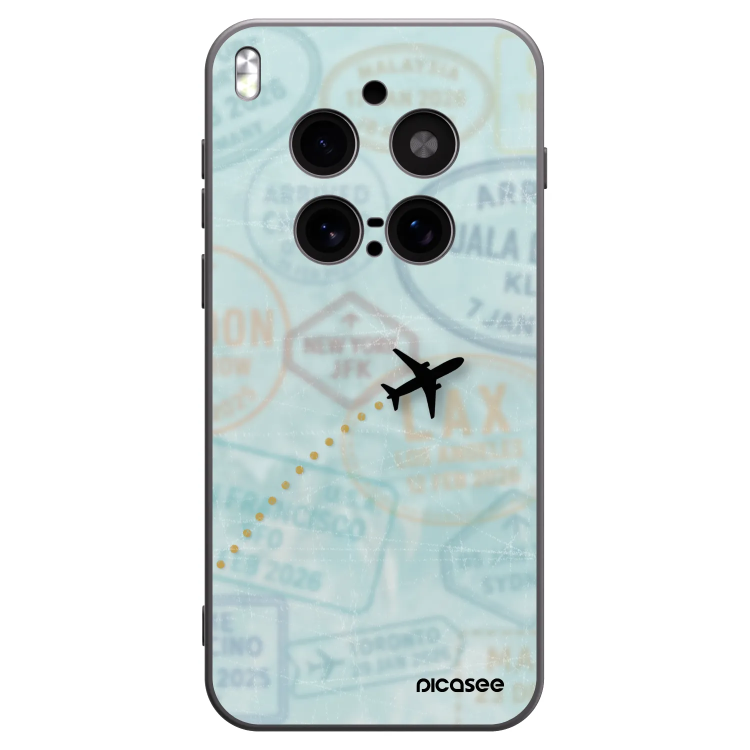 Picasee fekete szilikon tok az alábbi mobiltelefonokra Vivo X300 Pro - FLIGHT PATH