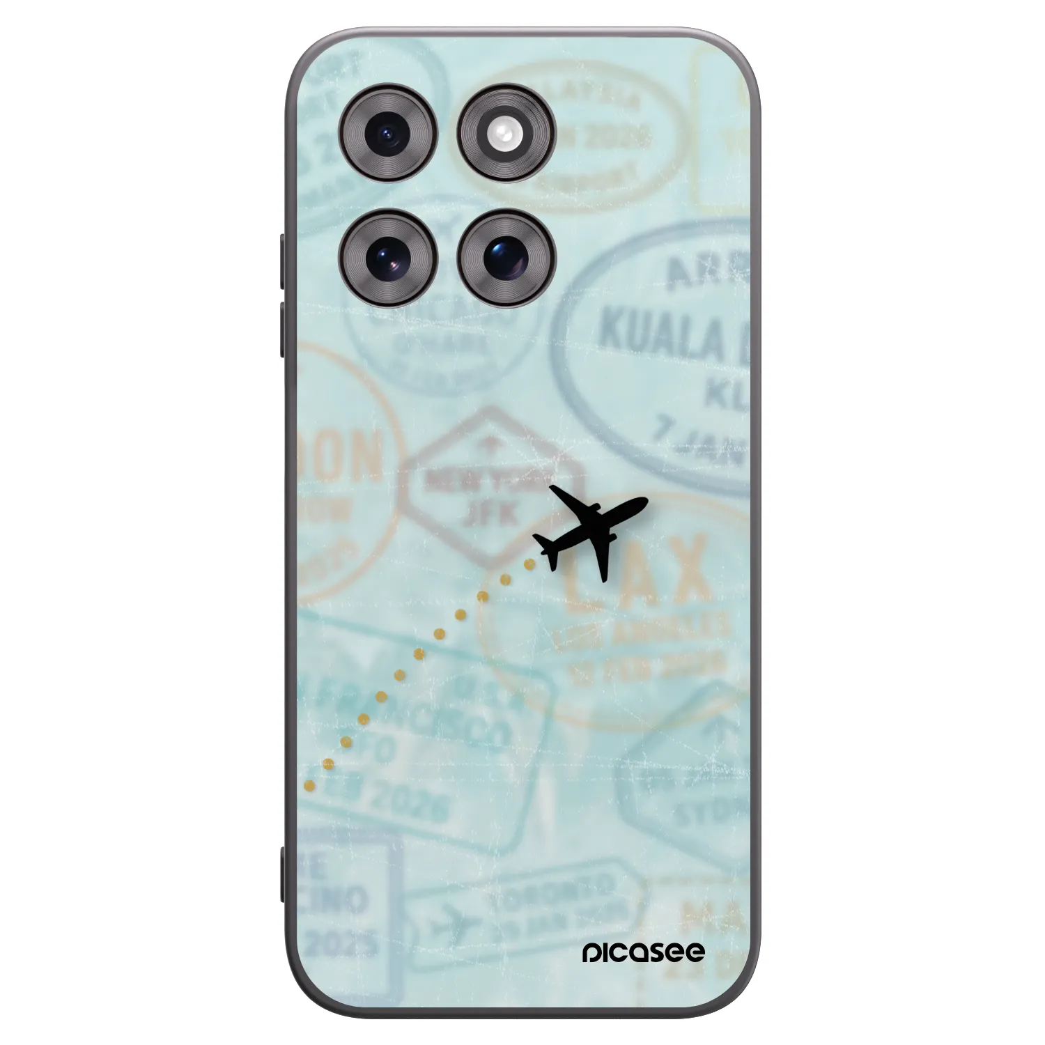 Picasee fekete szilikon tok az alábbi mobiltelefonokra Motorola Moto G77 - FLIGHT PATH