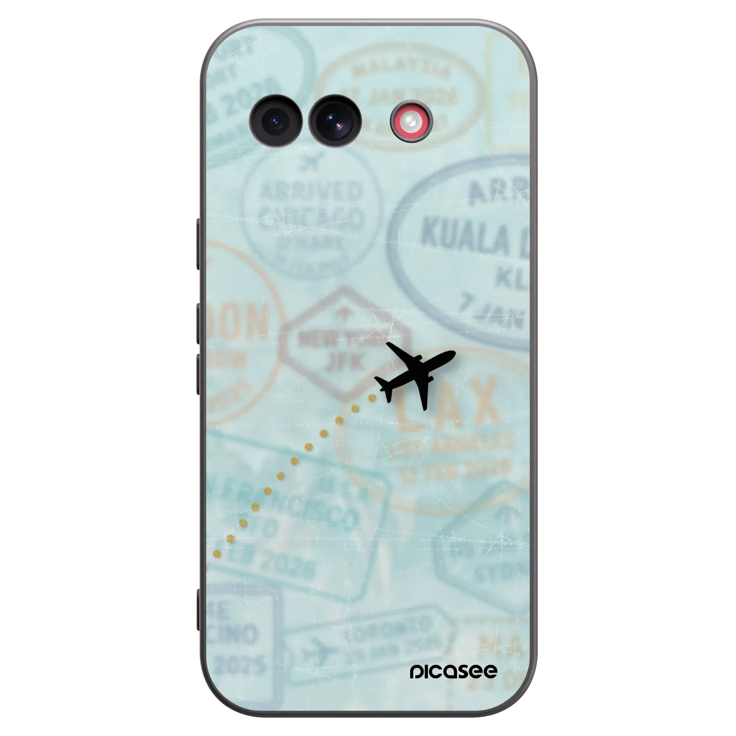 Picasee fekete szilikon tok az alábbi mobiltelefonokra Google Pixel 10a - FLIGHT PATH