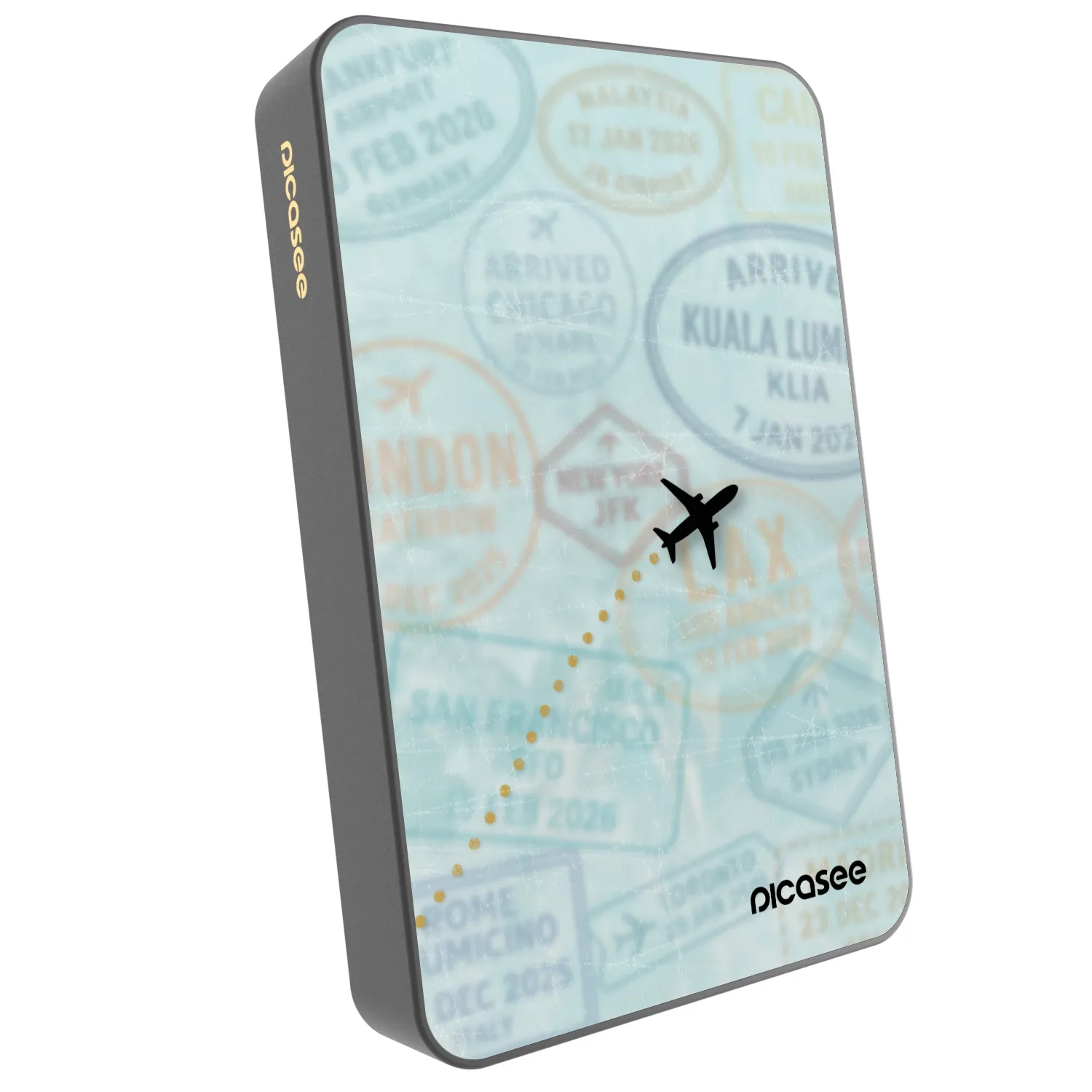 Picasee Powerbank MagSafe 10 000 mAh Szürke - FLIGHT PATH