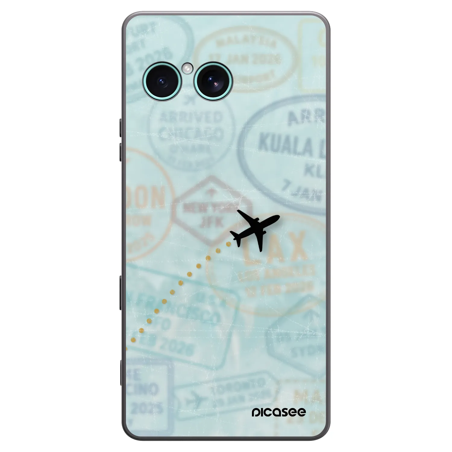 Picasee fekete szilikon tok az alábbi mobiltelefonokra Sony Xperia 10 VII - FLIGHT PATH