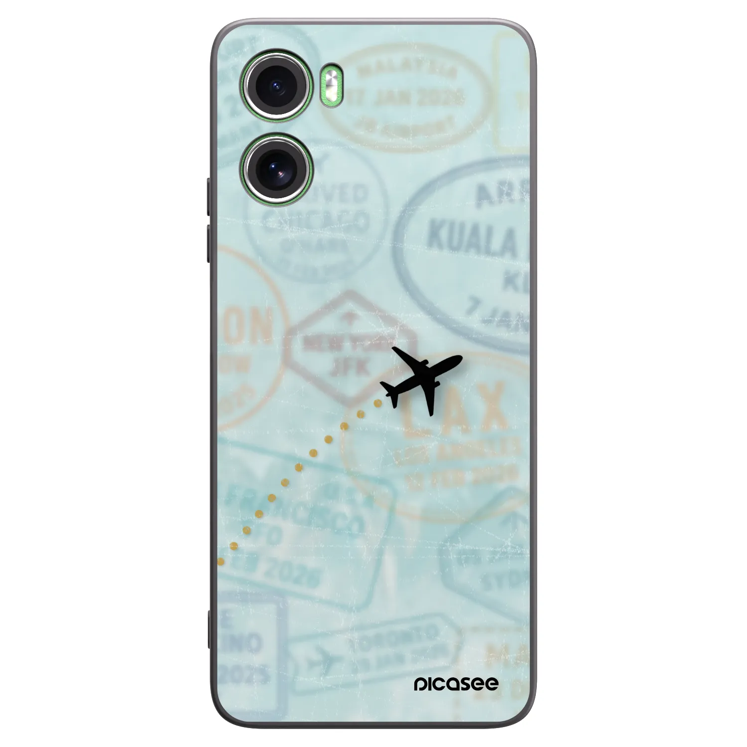 Picasee fekete szilikon tok az alábbi mobiltelefonokra Motorola Moto G06 - FLIGHT PATH