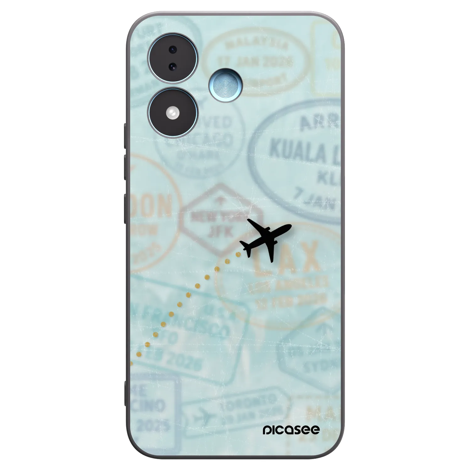 Picasee fekete szilikon tok az alábbi mobiltelefonokra Xiaomi Redmi Note 17 5G - FLIGHT PATH