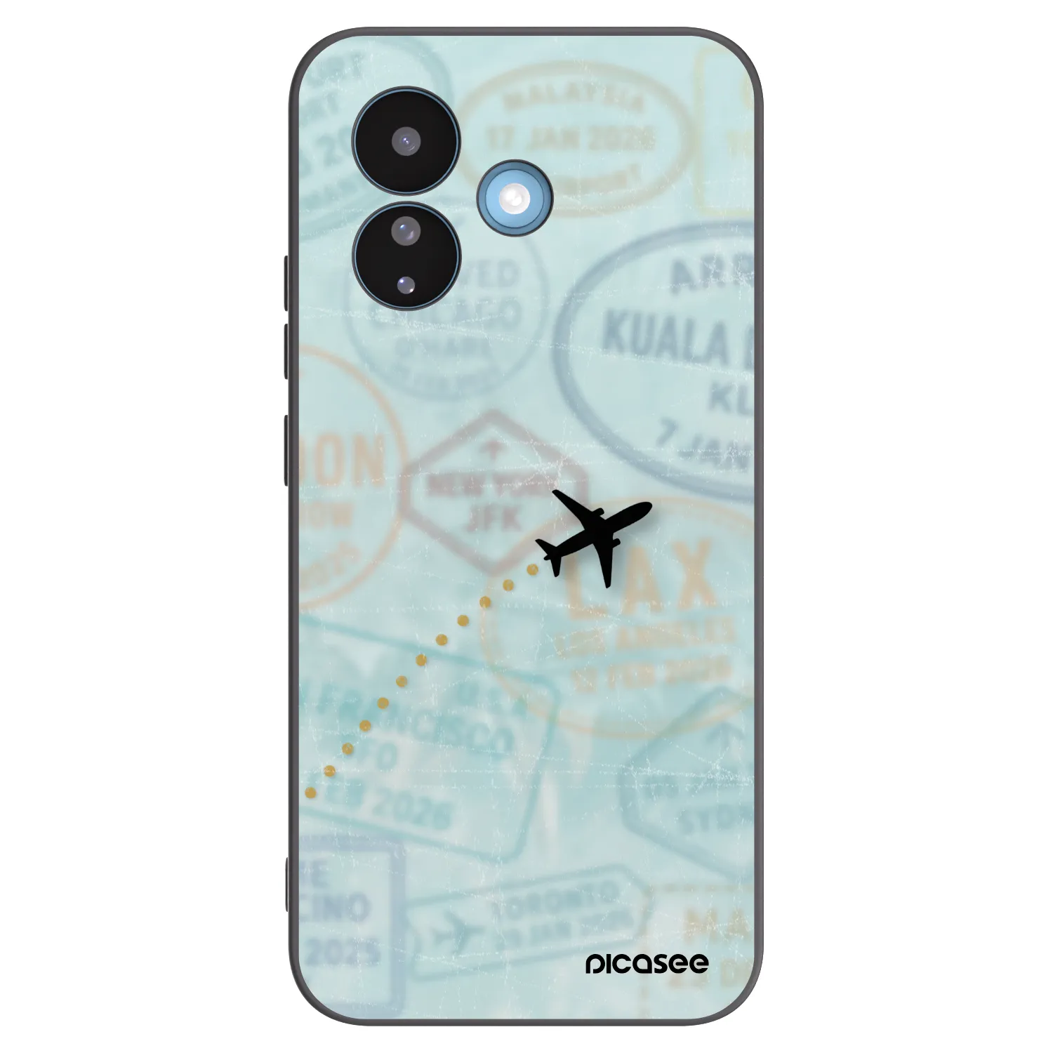 Picasee fekete szilikon tok az alábbi mobiltelefonokra Xiaomi Redmi Note 17 Pro 5G - FLIGHT PATH