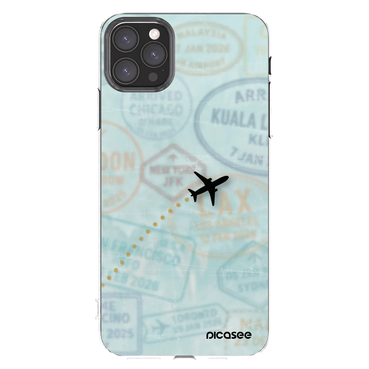 Picasee átlátszó szilikon tok az alábbi mobiltelefonokra Apple iPhone 11 Pro Max - FLIGHT PATH