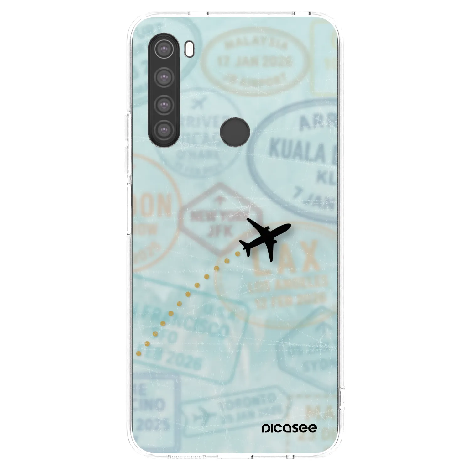 Picasee átlátszó szilikon tok az alábbi mobiltelefonokra Xiaomi Redmi Note 8 - FLIGHT PATH