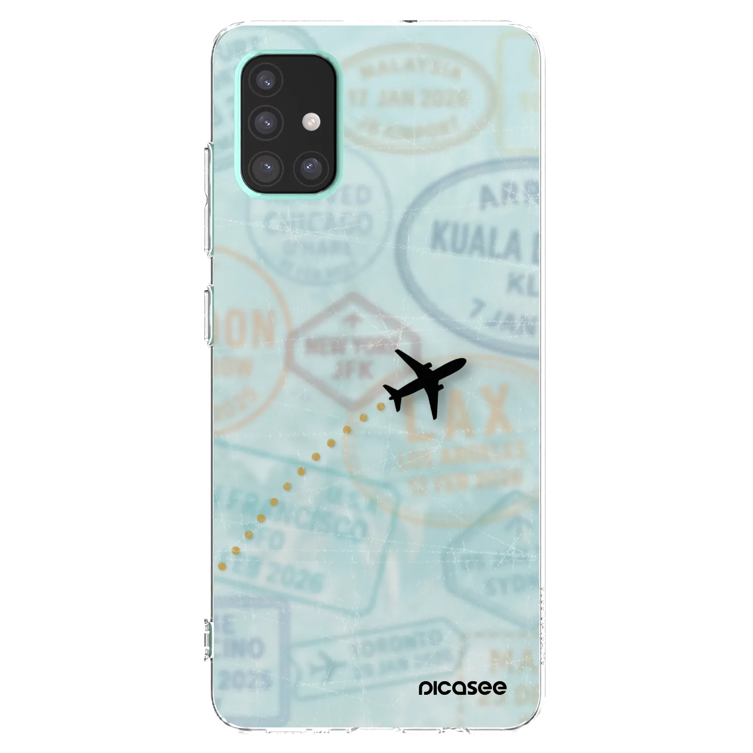 Picasee átlátszó szilikon tok az alábbi mobiltelefonokra Samsung Galaxy A51 A515F - FLIGHT PATH