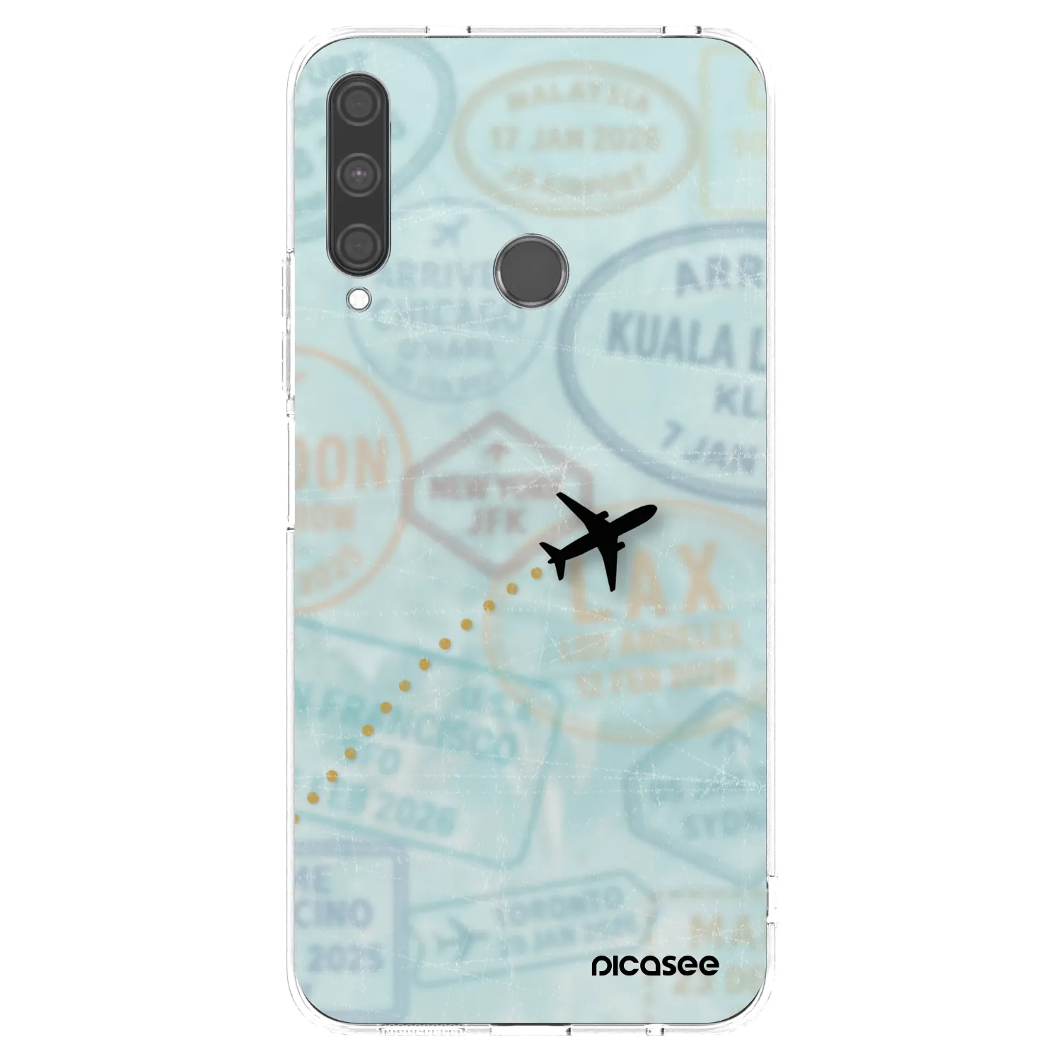 Picasee átlátszó szilikon tok az alábbi mobiltelefonokra Huawei P40 Lite E - FLIGHT PATH