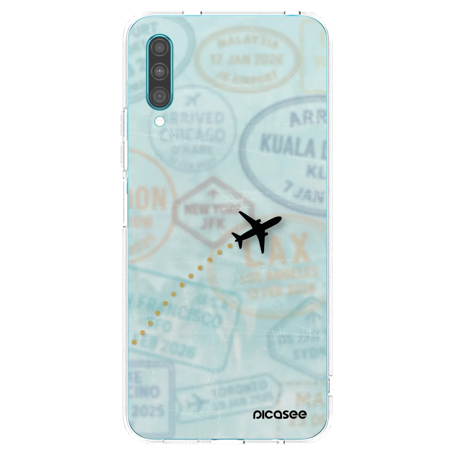 Picasee átlátszó szilikon tok az alábbi mobiltelefonokra Samsung Galaxy A30s A307F - FLIGHT PATH