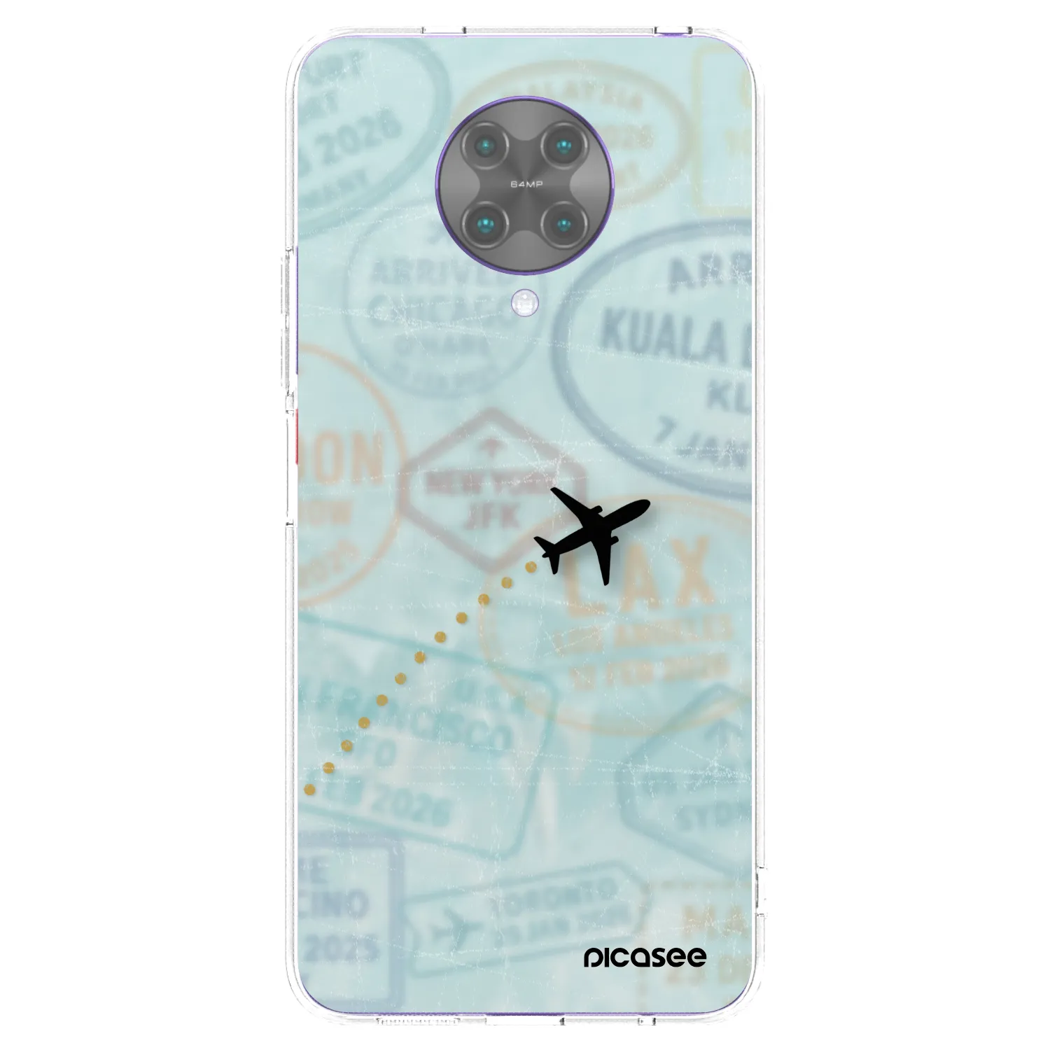 Picasee átlátszó szilikon tok az alábbi mobiltelefonokra Xiaomi Poco F2 Pro - FLIGHT PATH