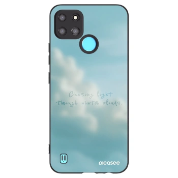 Picasee fekete szilikon tok az alábbi mobiltelefonokra Realme C21Y - CHASiNG LIGHT