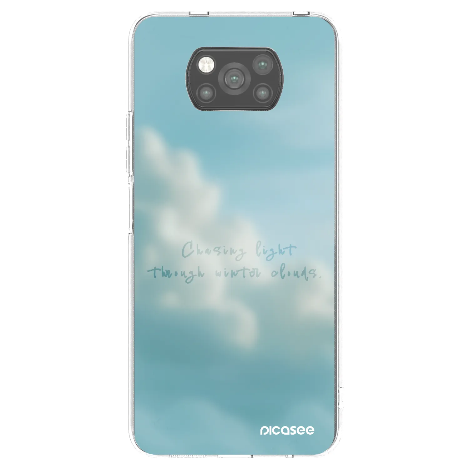 Picasee fekete szilikon tok az alábbi mobiltelefonokra Xiaomi Poco X3 - CHASiNG LIGHT