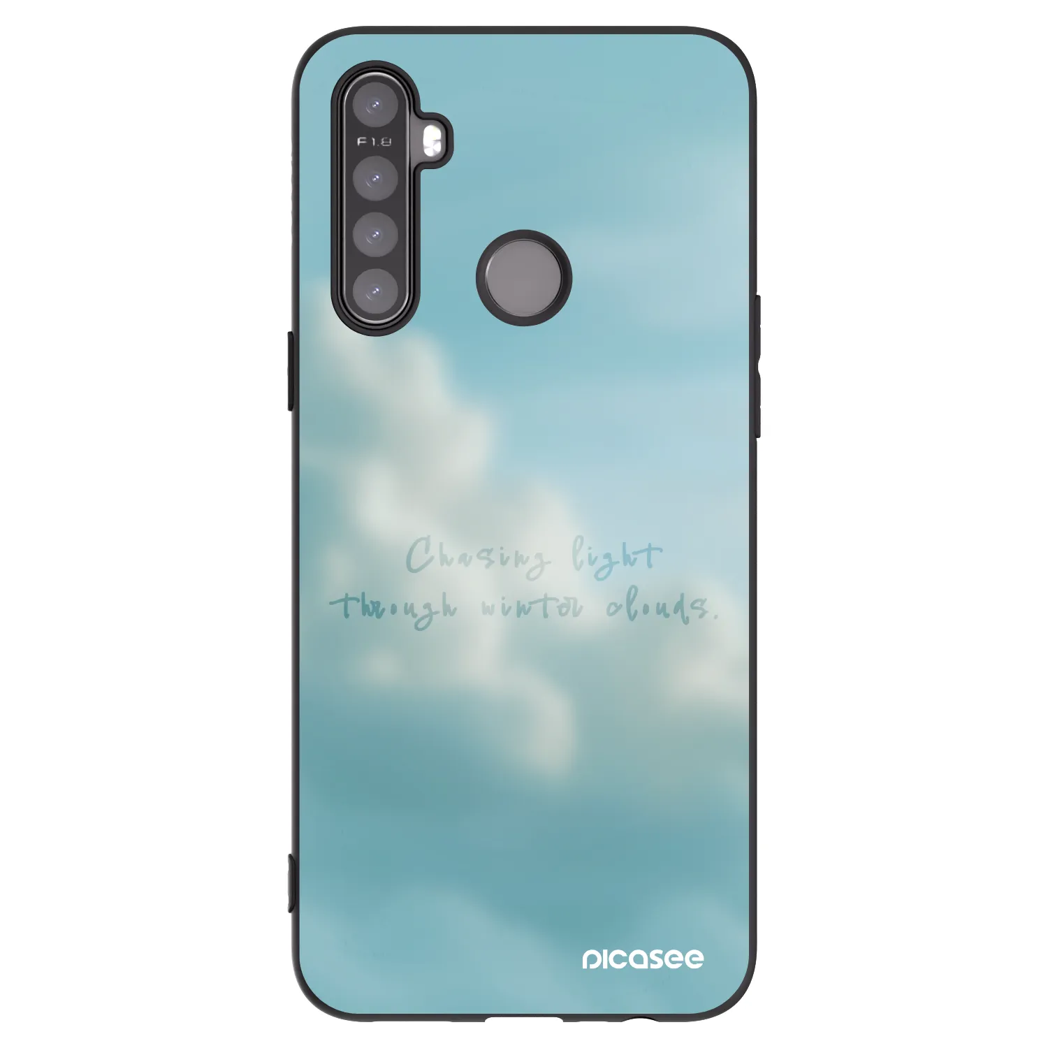 Picasee fekete szilikon tok az alábbi mobiltelefonokra Realme 6i - CHASiNG LIGHT