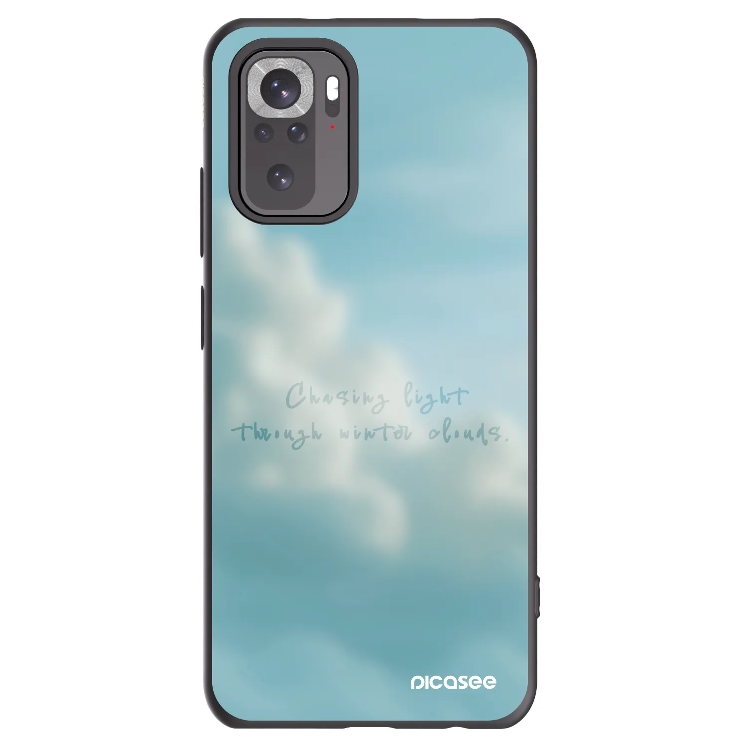 Picasee fekete szilikon tok az alábbi mobiltelefonokra Xiaomi Redmi Note 10S - CHASiNG LIGHT