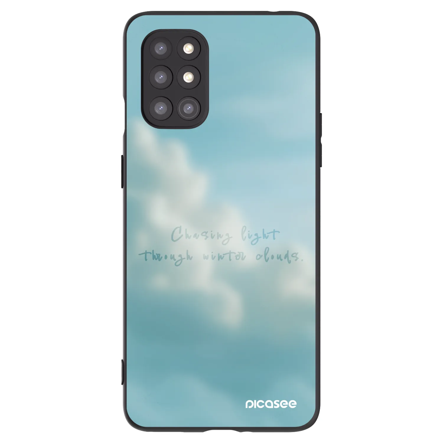Picasee fekete szilikon tok az alábbi mobiltelefonokra OnePlus 8T - CHASiNG LIGHT
