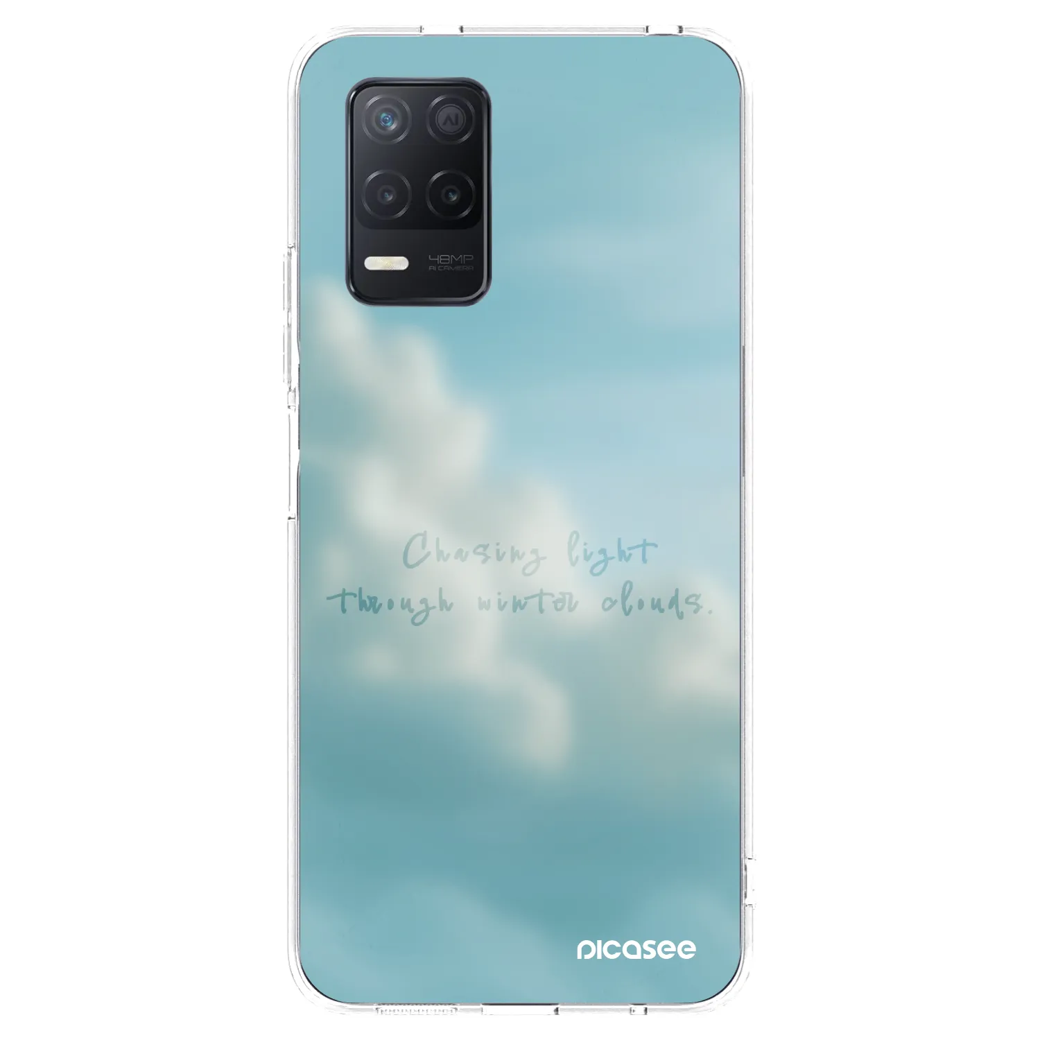 Picasee átlátszó szilikon tok az alábbi mobiltelefonokra Realme 8 5G - CHASiNG LIGHT