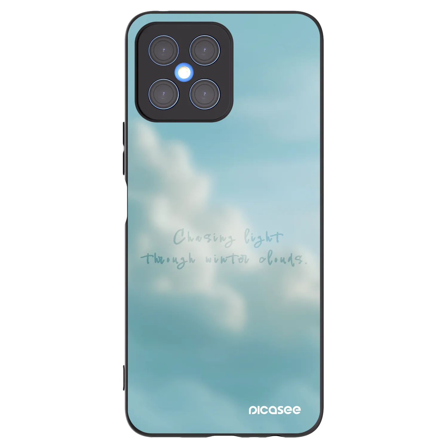 Picasee fekete szilikon tok az alábbi mobiltelefonokra Honor X8 4G - CHASiNG LIGHT