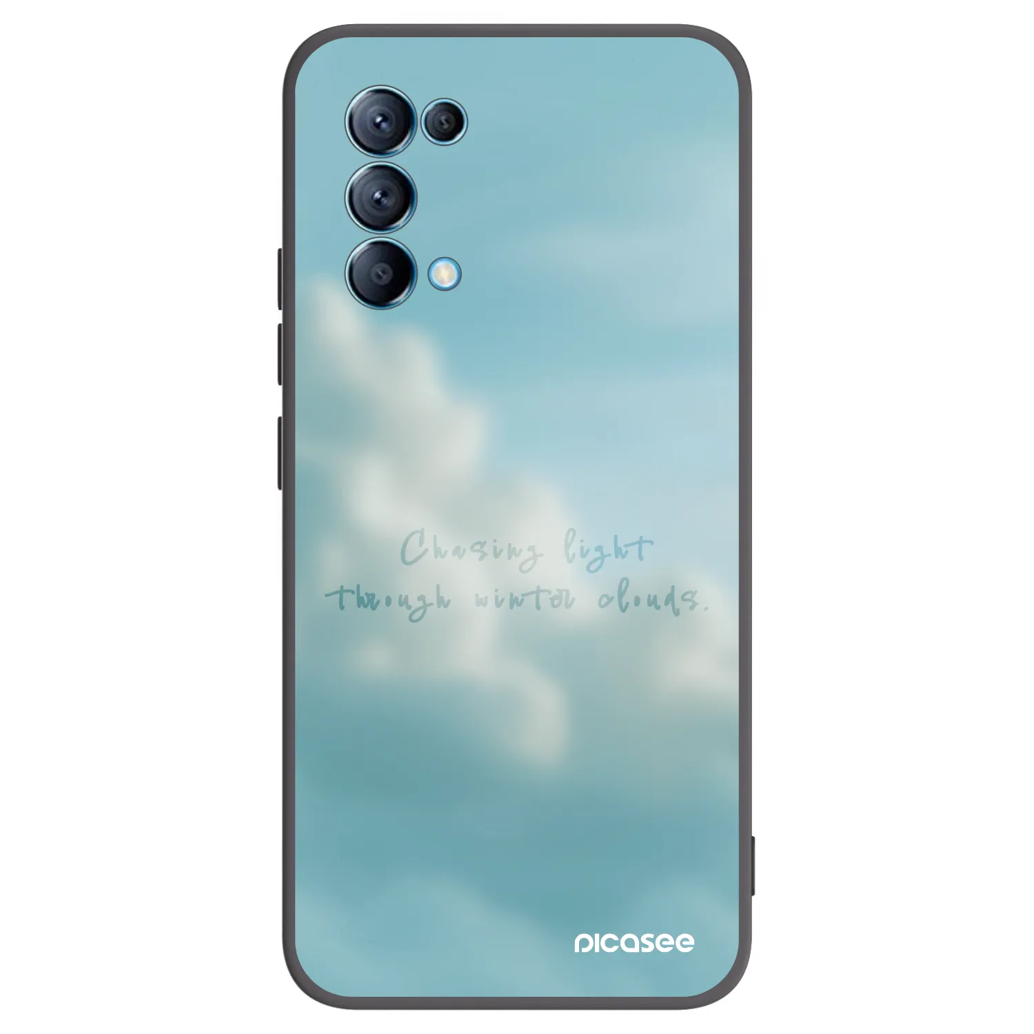 Picasee fekete szilikon tok az alábbi mobiltelefonokra OPPO Reno 5 5G - CHASiNG LIGHT