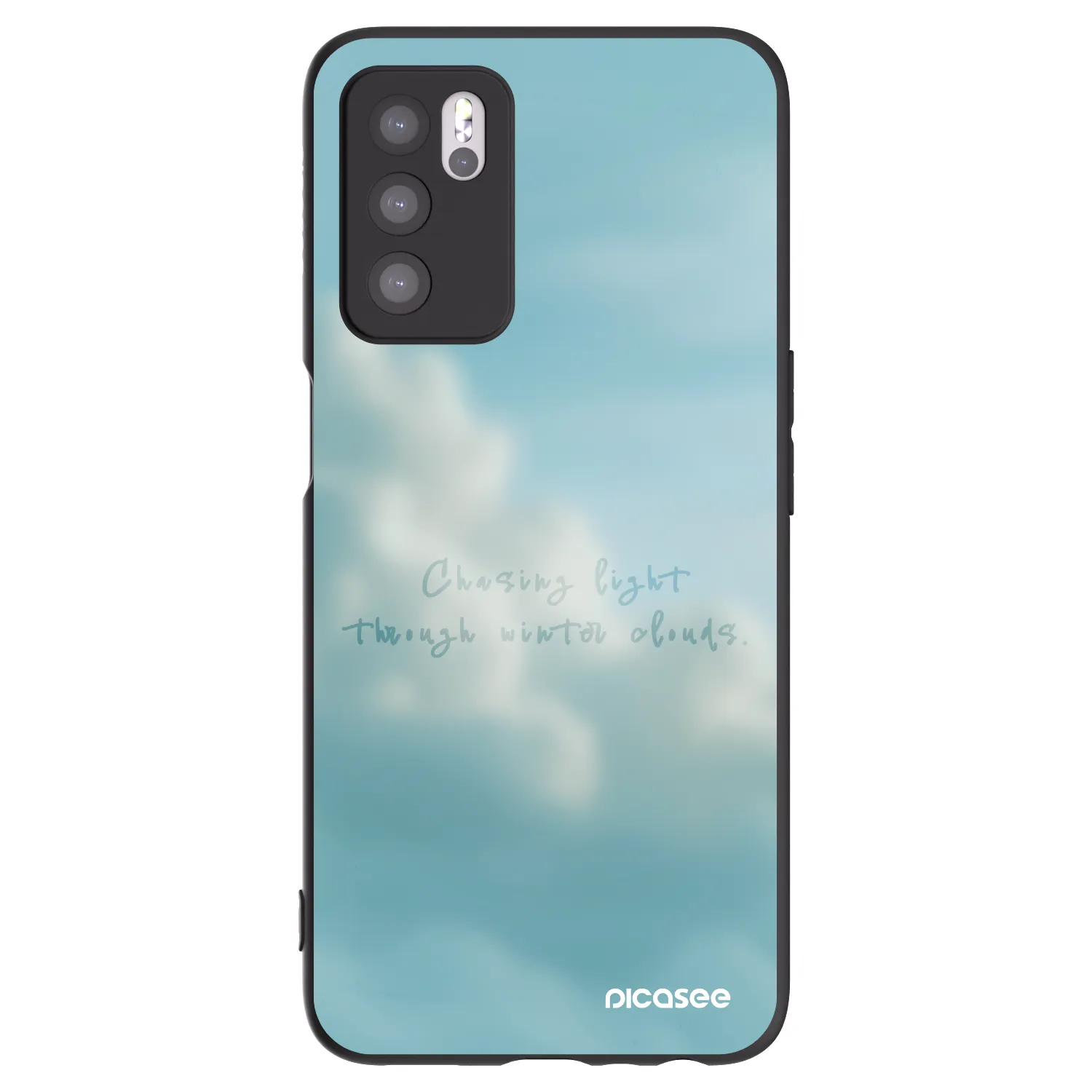 Picasee fekete szilikon tok az alábbi mobiltelefonokra OPPO A16s - CHASiNG LIGHT