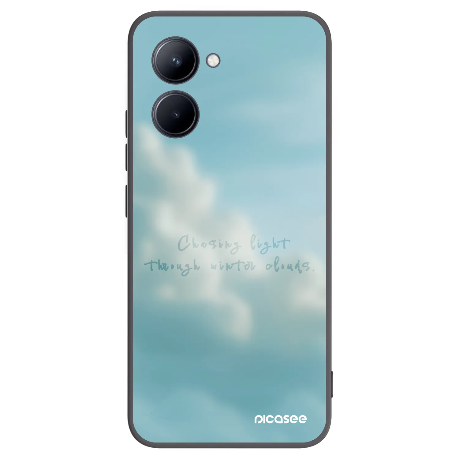 Picasee fekete szilikon tok az alábbi mobiltelefonokra Realme C33 (2023) - CHASiNG LIGHT
