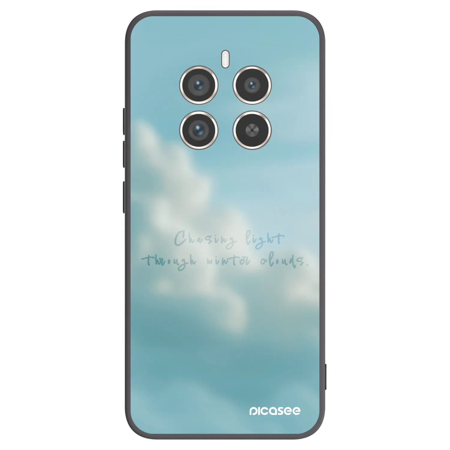 Picasee fekete szilikon tok az alábbi mobiltelefonokra Realme 12 Pro 5G - CHASiNG LIGHT