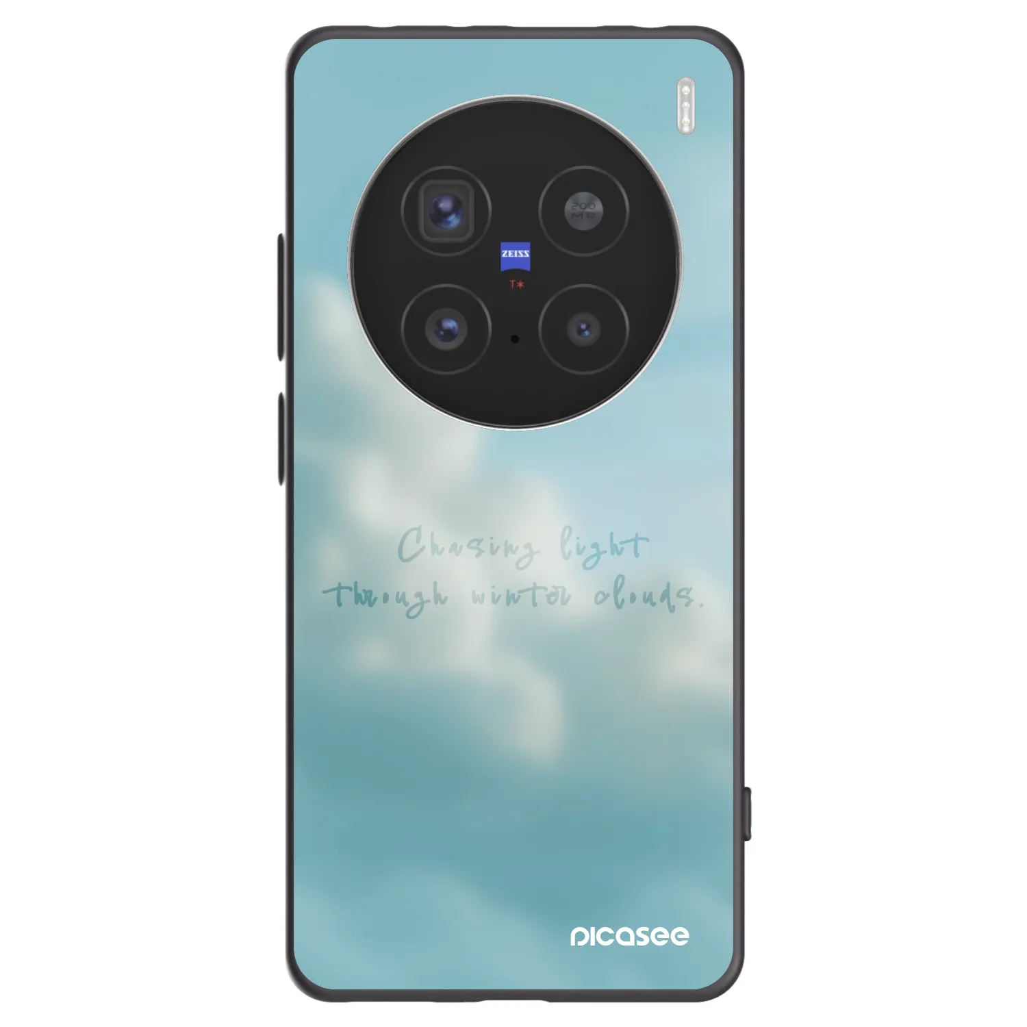 Picasee fekete szilikon tok az alábbi mobiltelefonokra Vivo X200 Pro - CHASiNG LIGHT