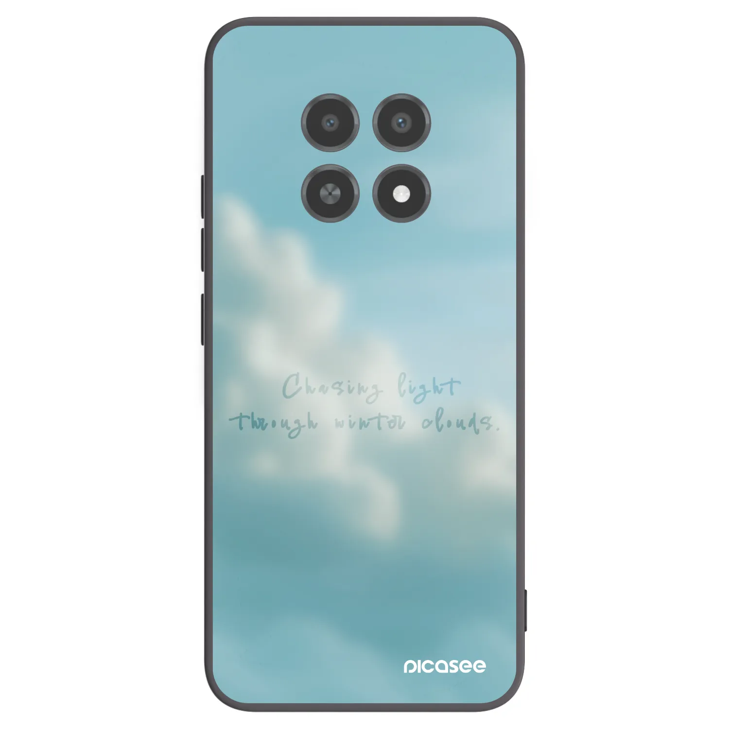 Picasee fekete szilikon tok az alábbi mobiltelefonokra Realme 12X - CHASiNG LIGHT