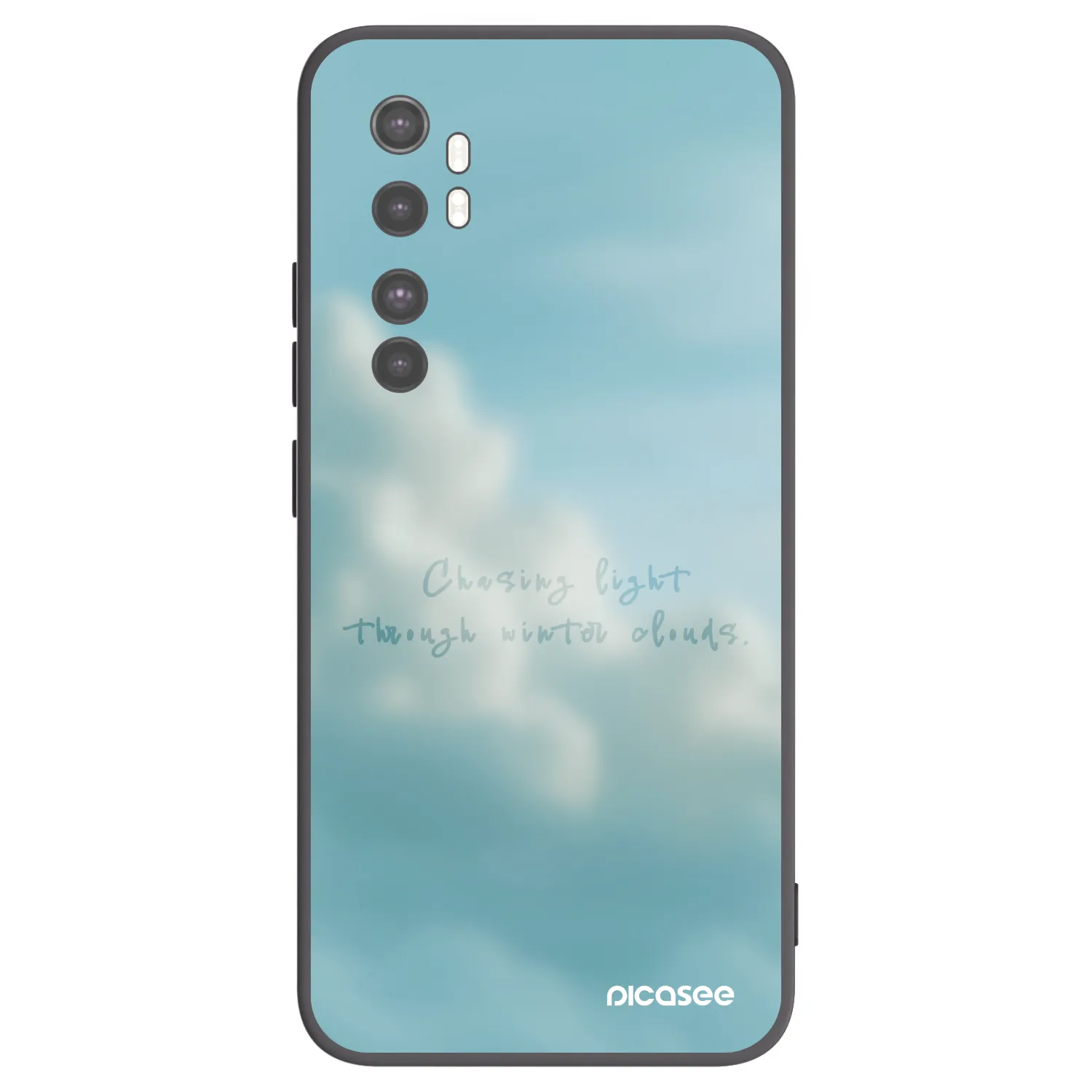 Picasee fekete szilikon tok az alábbi mobiltelefonokra Xiaomi Mi Note 10 Lite - CHASiNG LIGHT