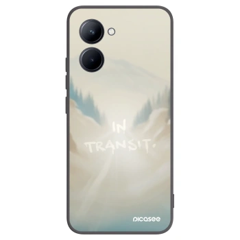 Picasee fekete szilikon tok az alábbi mobiltelefonokra Realme C33 (2023) - IN TRANSIT