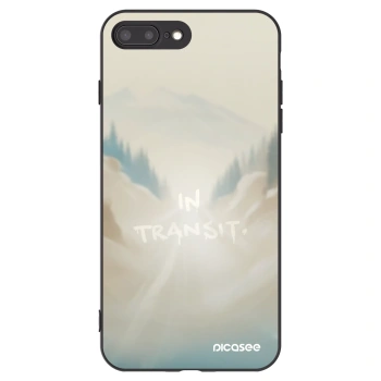 Picasee fekete szilikon tok az alábbi mobiltelefonokra Apple iPhone 7 Plus - IN TRANSIT