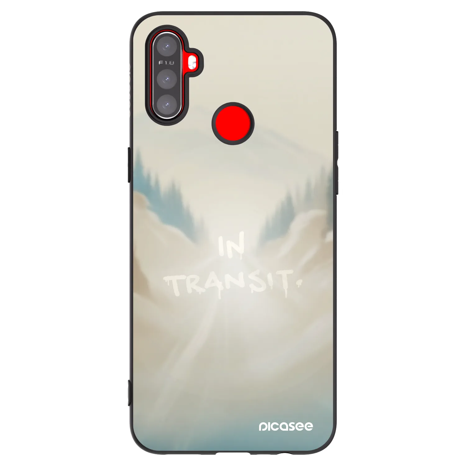 Picasee fekete szilikon tok az alábbi mobiltelefonokra Realme C3 - IN TRANSIT