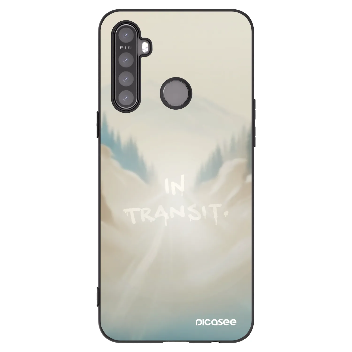 Picasee fekete szilikon tok az alábbi mobiltelefonokra Realme 5 - IN TRANSIT