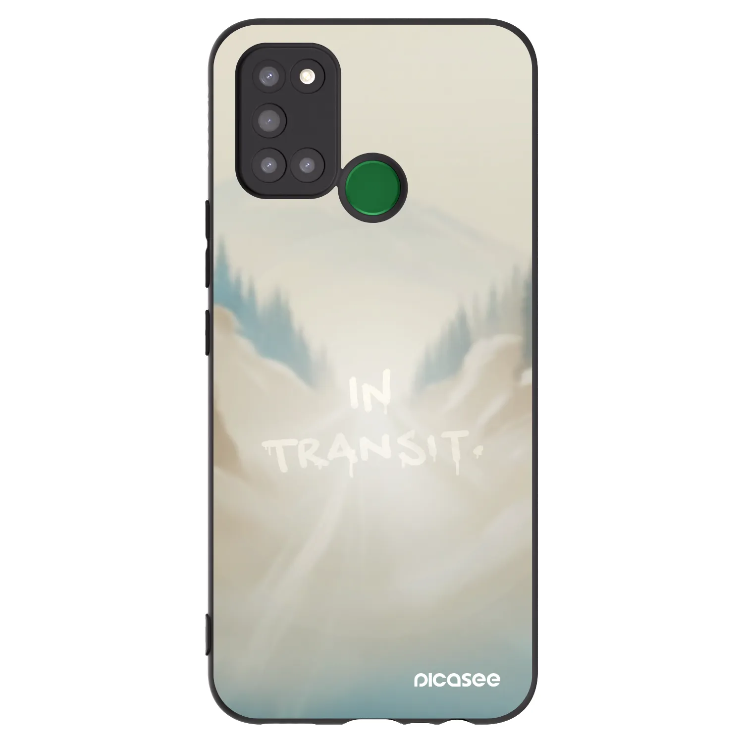 Picasee fekete szilikon tok az alábbi mobiltelefonokra Realme 7i - IN TRANSIT