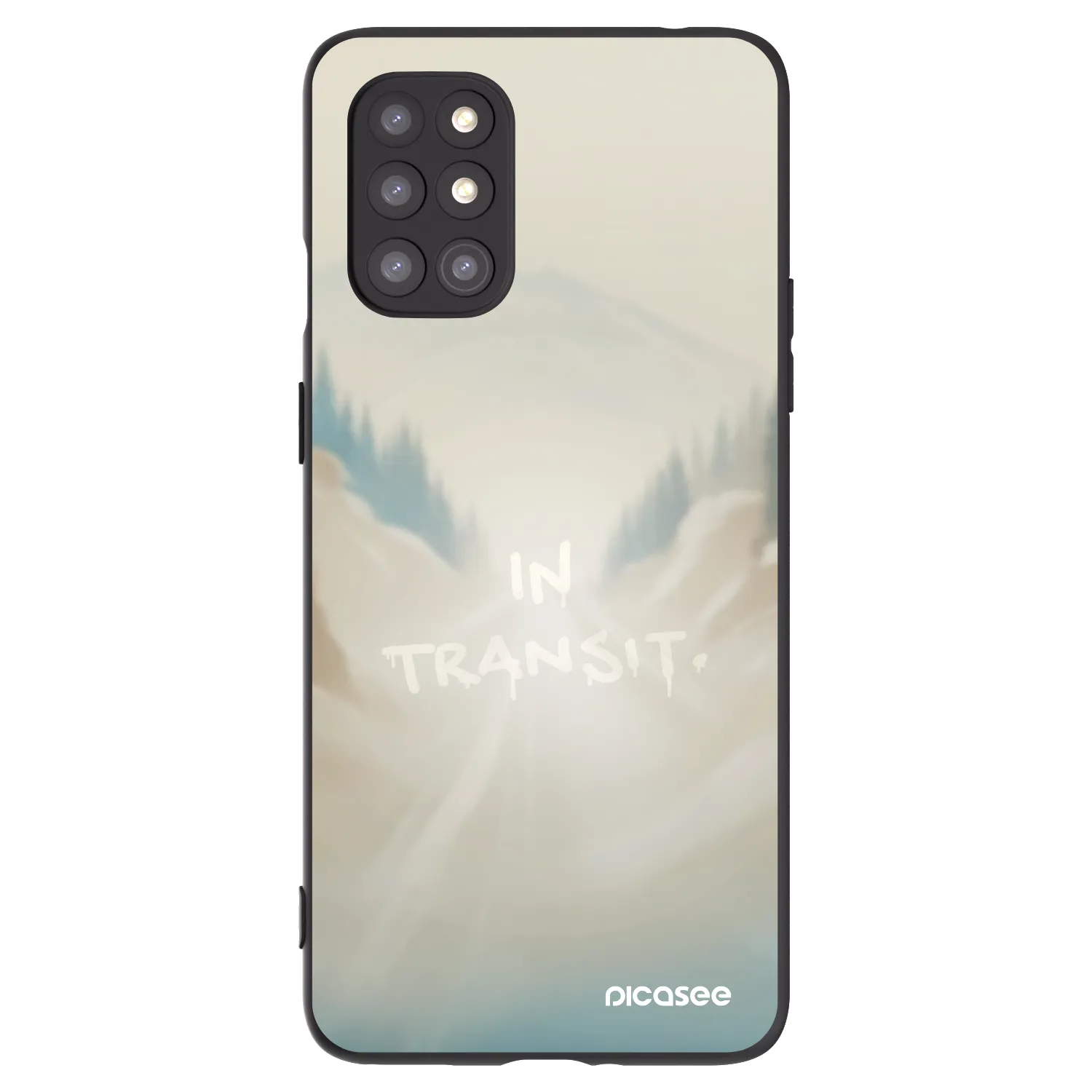 Picasee fekete szilikon tok az alábbi mobiltelefonokra OnePlus 8T - IN TRANSIT