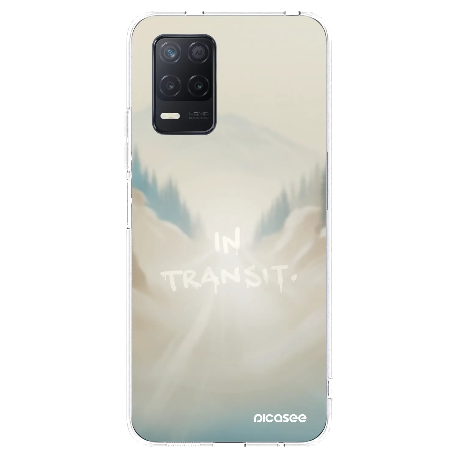 Picasee átlátszó szilikon tok az alábbi mobiltelefonokra Realme 8 5G - IN TRANSIT