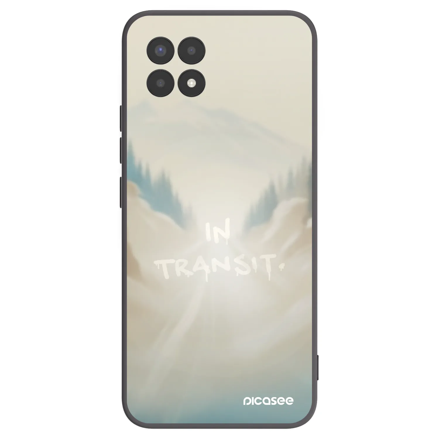 Picasee fekete szilikon tok az alábbi mobiltelefonokra Realme 8i - IN TRANSIT