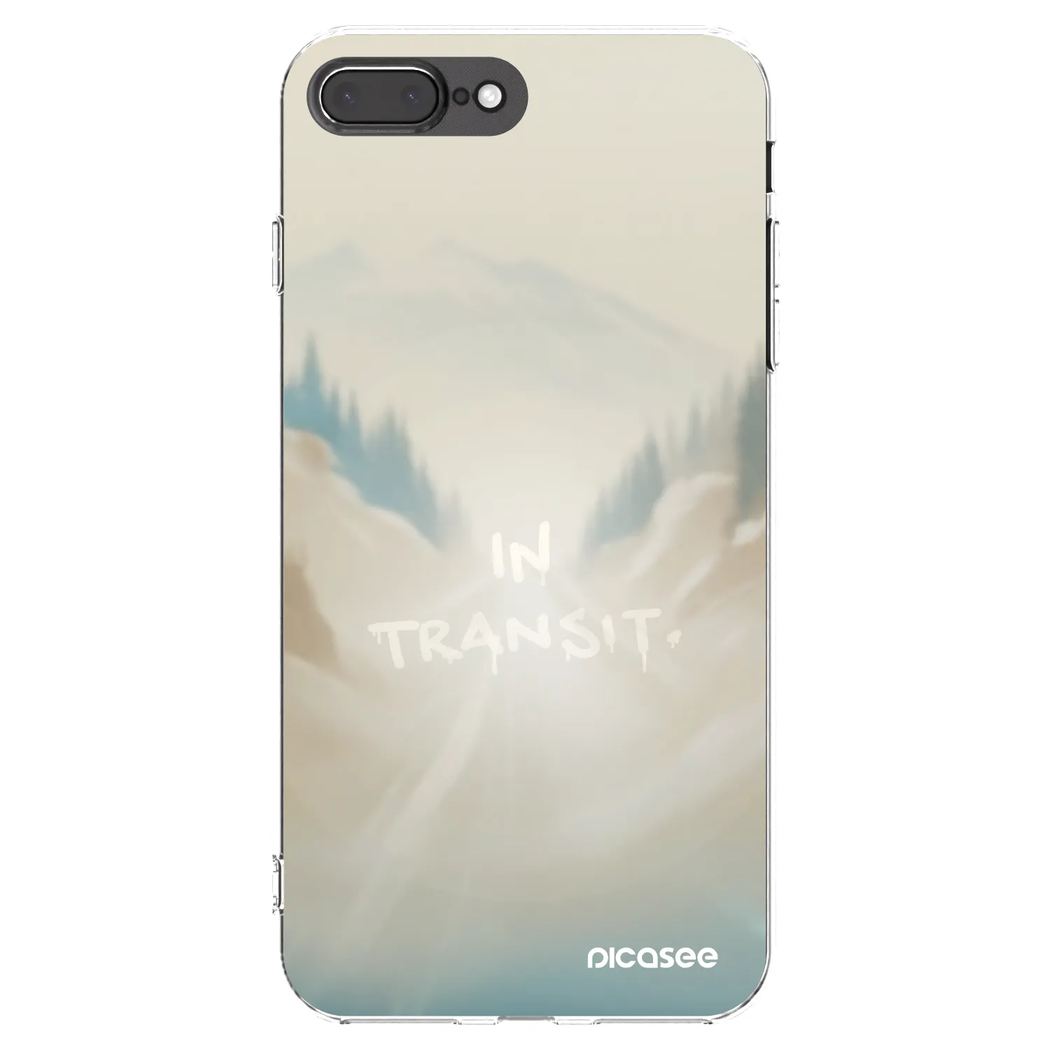 Picasee átlátszó szilikon tok az alábbi mobiltelefonokra Apple iPhone 7 Plus - IN TRANSIT