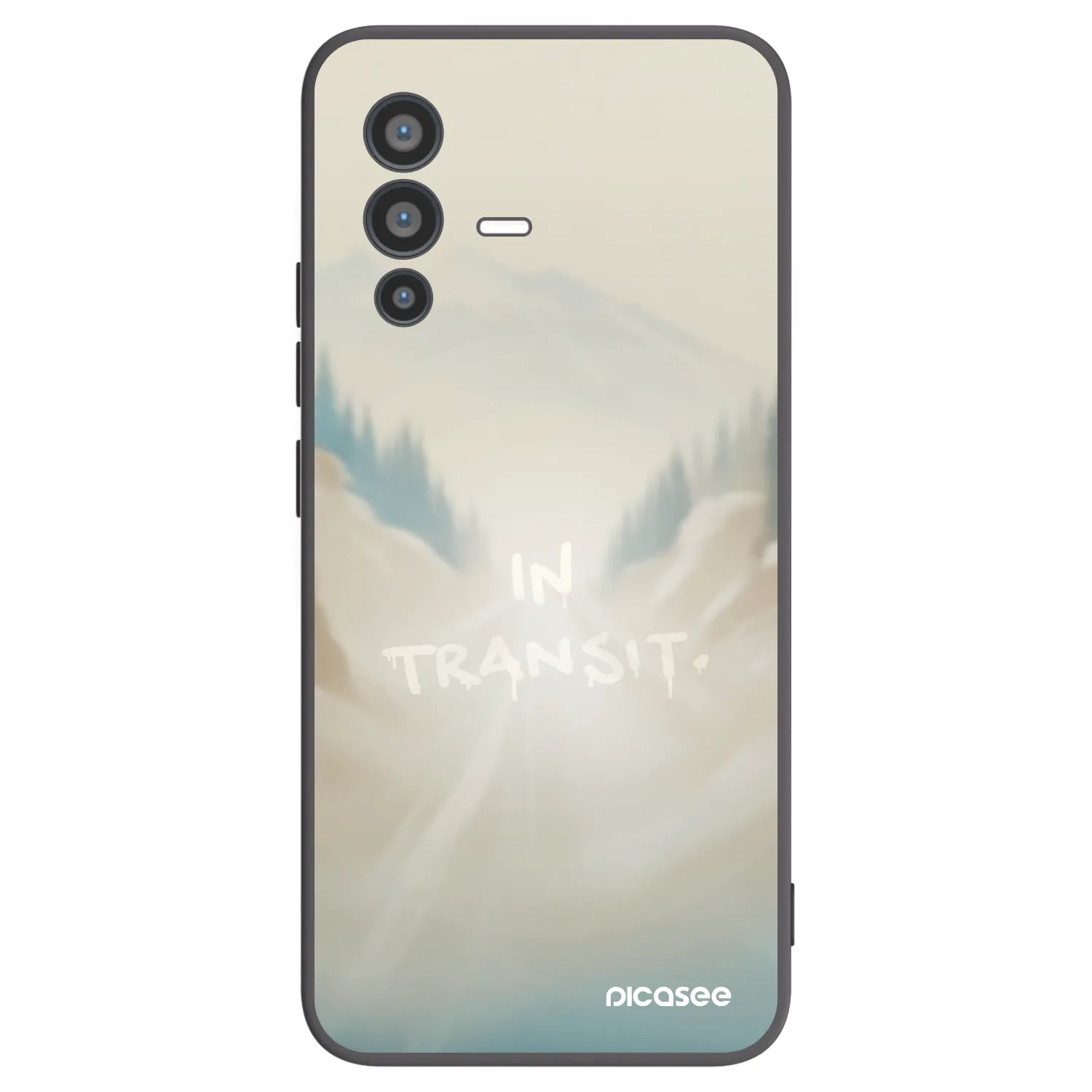 Picasee fekete szilikon tok az alábbi mobiltelefonokra Vivo V23 5G - IN TRANSIT