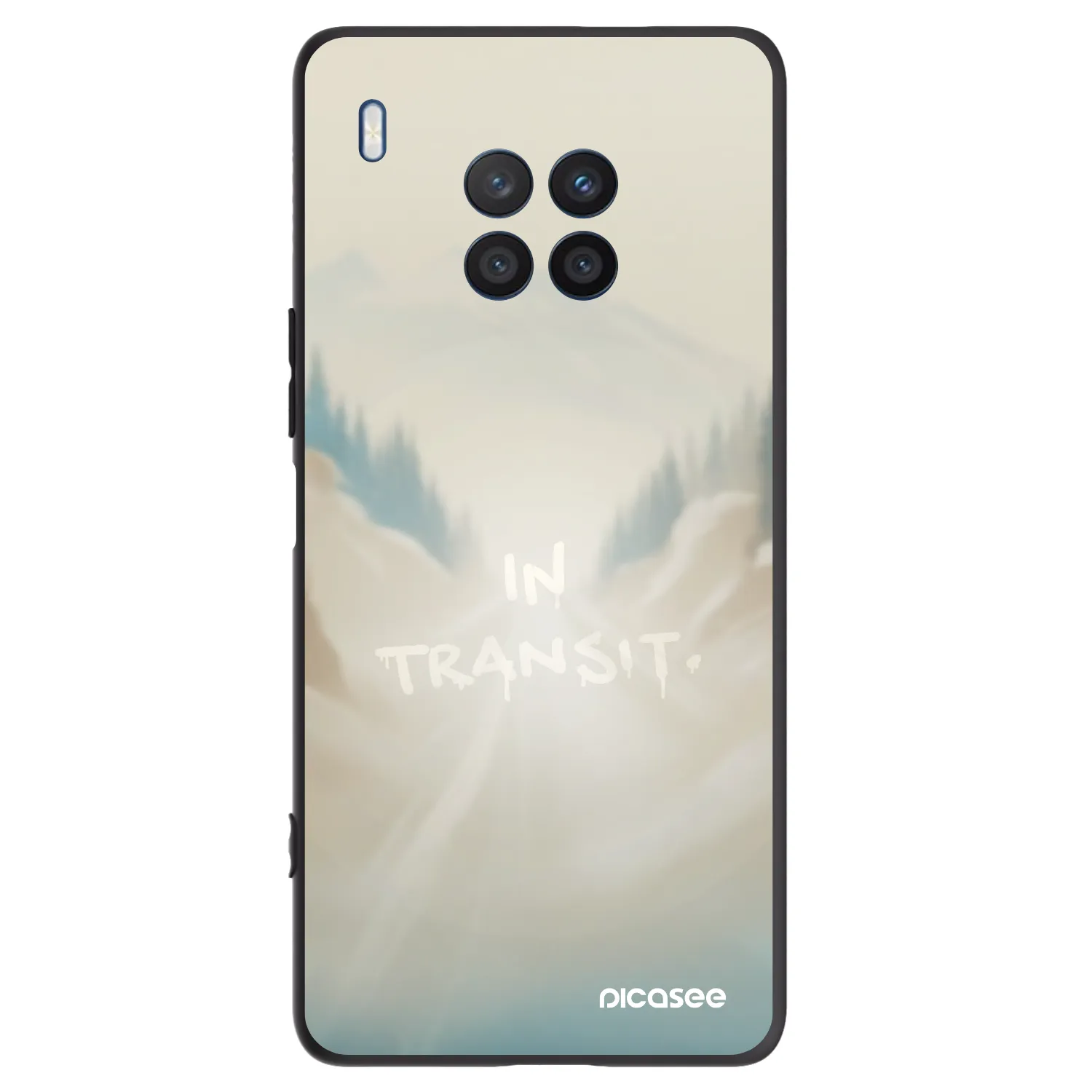 Picasee fekete szilikon tok az alábbi mobiltelefonokra Honor 50 Lite - IN TRANSIT