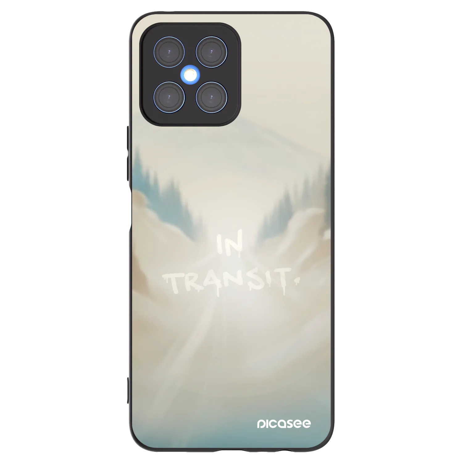 Picasee fekete szilikon tok az alábbi mobiltelefonokra Honor X8 4G - IN TRANSIT