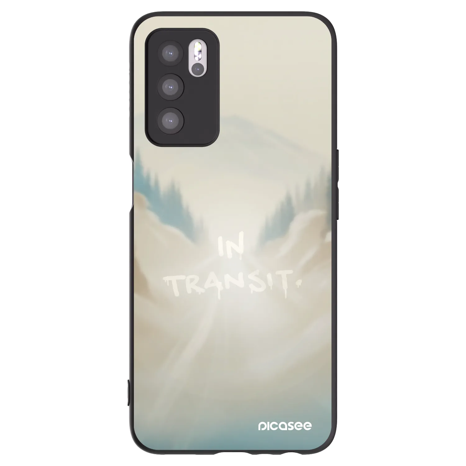 Picasee fekete szilikon tok az alábbi mobiltelefonokra OPPO A16s - IN TRANSIT