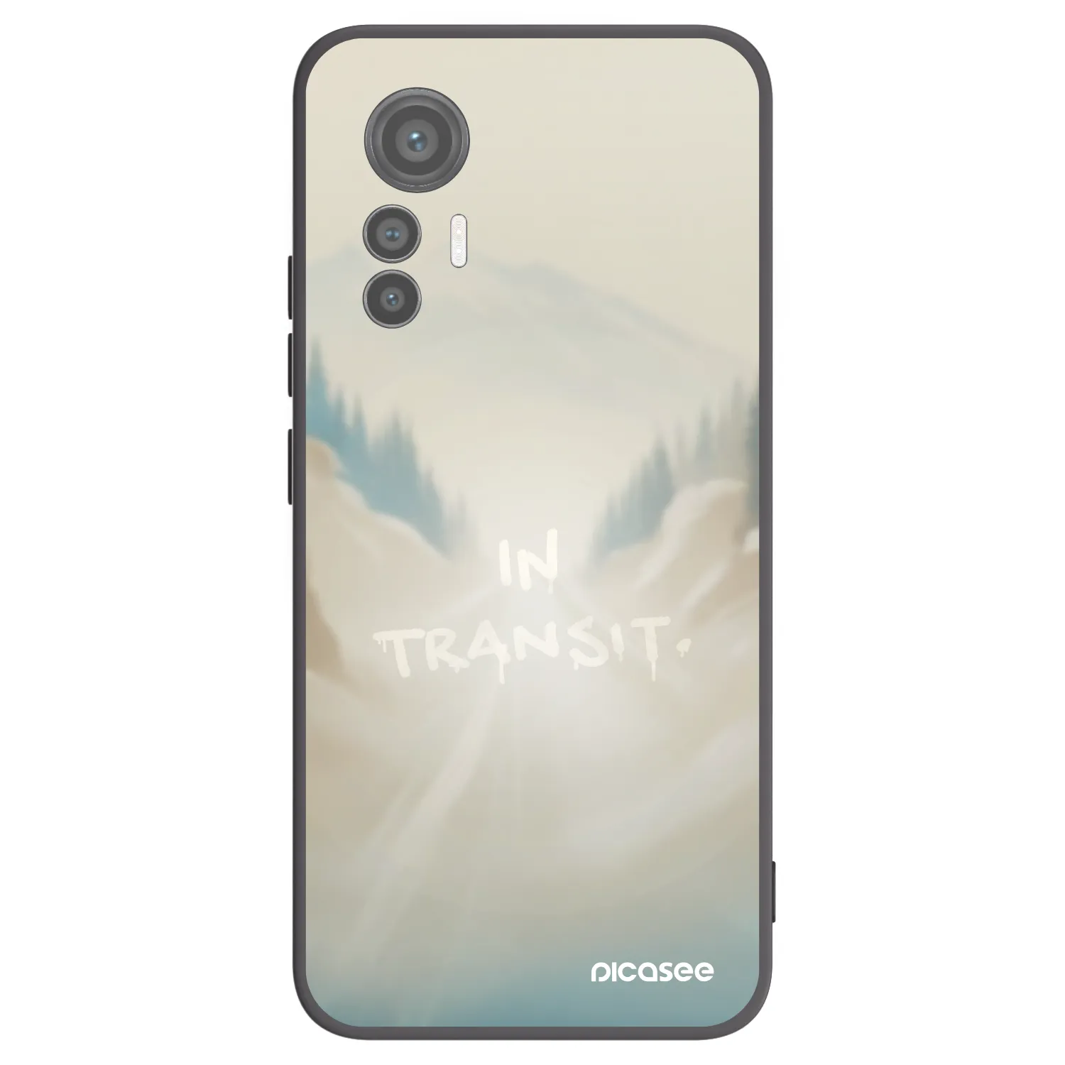 Picasee fekete szilikon tok az alábbi mobiltelefonokra Xiaomi 12 Lite - IN TRANSIT