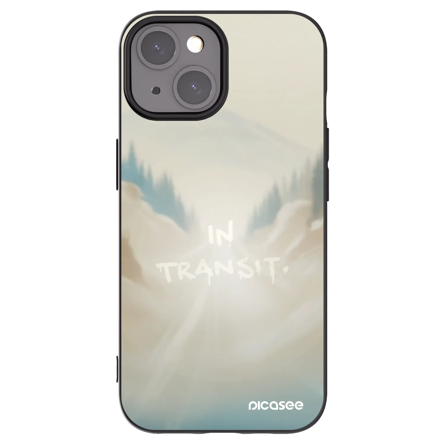 Picasee fekete szilikon tok az alábbi mobiltelefonokra Apple iPhone 15 - IN TRANSIT