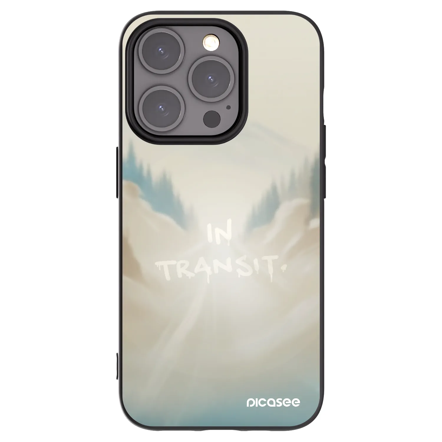 Picasee fekete szilikon tok az alábbi mobiltelefonokra Apple iPhone 15 Pro - IN TRANSIT